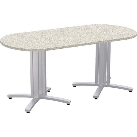 Special-T Table, Racetrack, 2Legs, 36inx72inx29in, Multi SCTS4XCTR3672WN